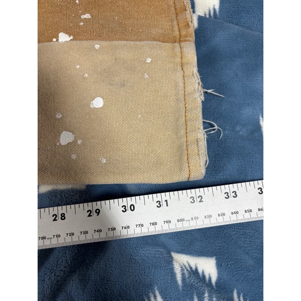 Polar Frostiez Tan Canvas Peace Sign Paint Splatter Double Knee Pants Size 32